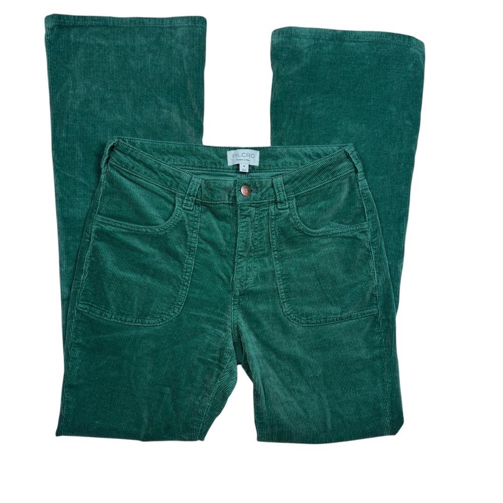 Pilcro Green Corduroy Pants